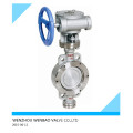 Metal Seated Wafer Type Stainless Steel Butterfly Valve Dn80